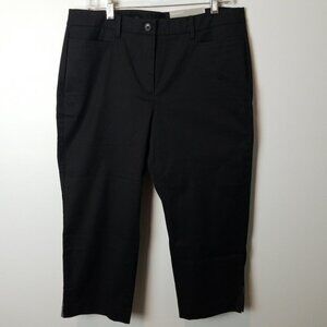 Talbots navy blue perfect skimmer pedal pusher 12